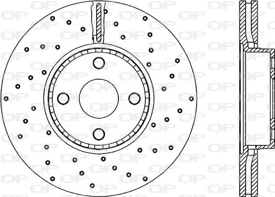 OPEN PARTS Тормозной диск BDRS2155.25